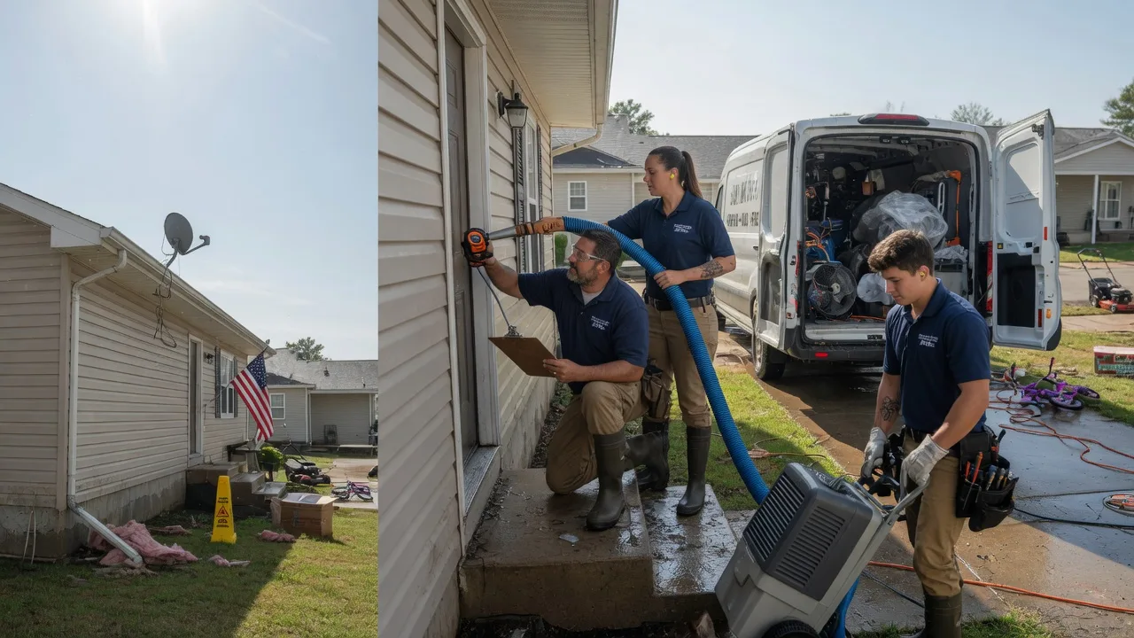 Ceiling Water Damage Restoration in Mulvane, KS near me